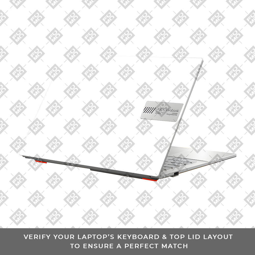 Textured White Asus Vivobook Go 14 E1404 Laptop Skin