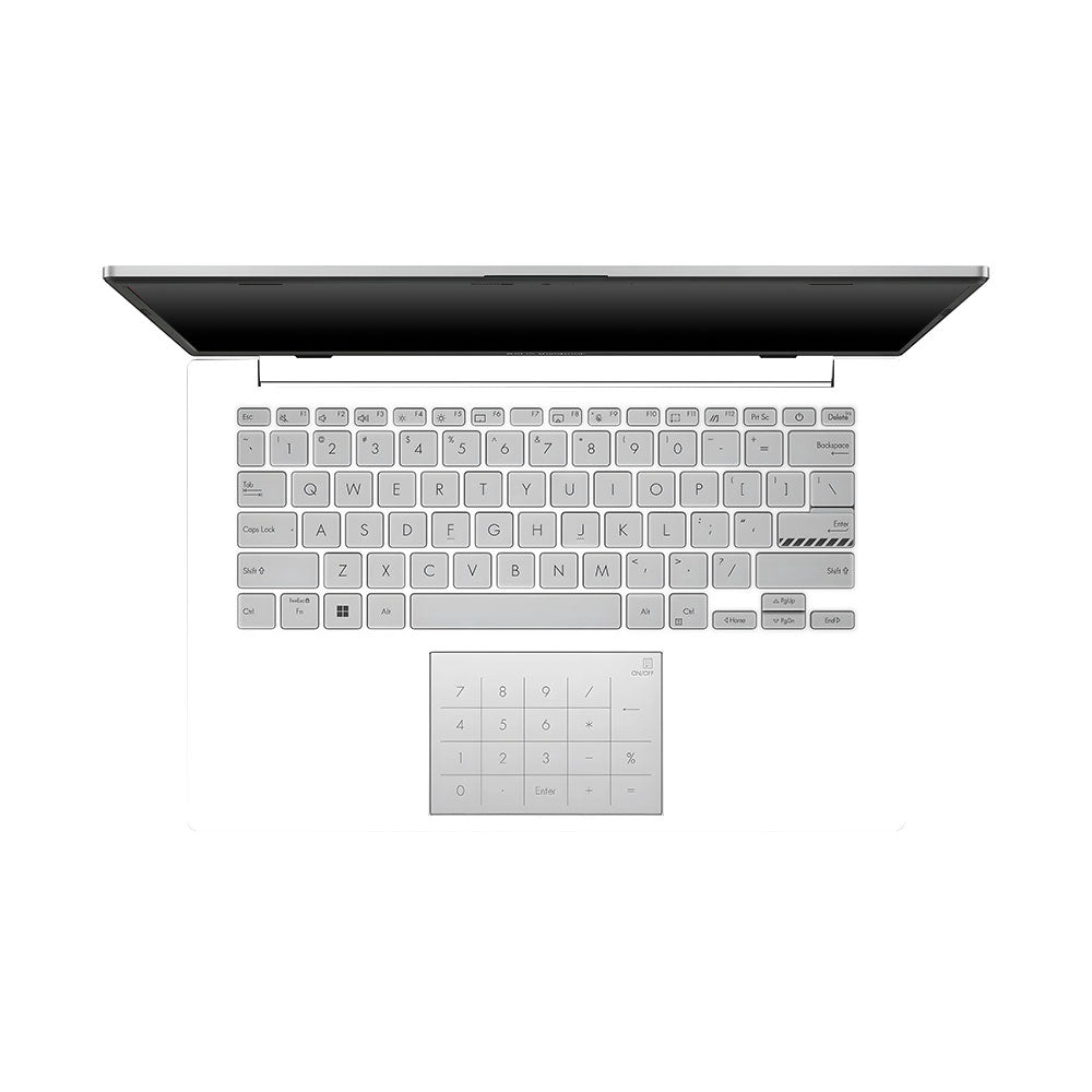 Textured White Asus Vivobook Go 14 E1404 Laptop Skin
