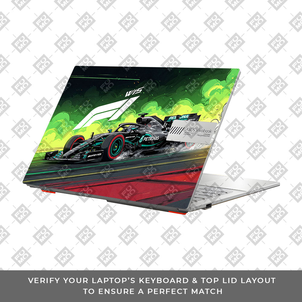W15 F1 Red Bull x AMG Velocity Asus Vivobook Go 14 E1404 Laptop Skin
