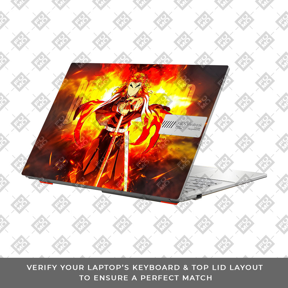 Flame Hashira Rengoku Asus Vivobook Go 14 E1404 Laptop Skin