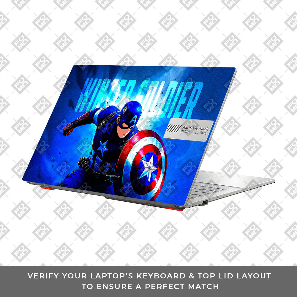 Shield of Justice Captain America Asus Vivobook Go 14 E1404 Laptop Skin