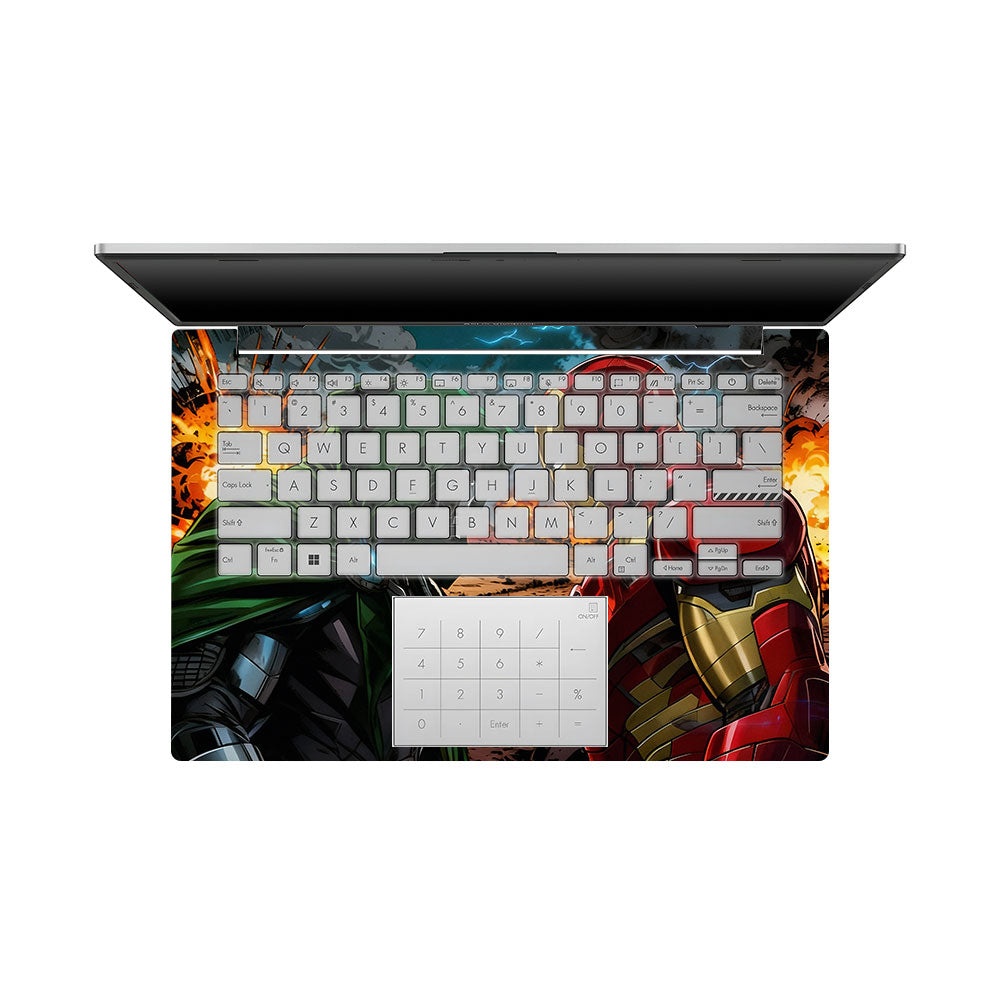 Iron Man vs Doom Asus Vivobook Go 14 E1404 3D Laptop Skin