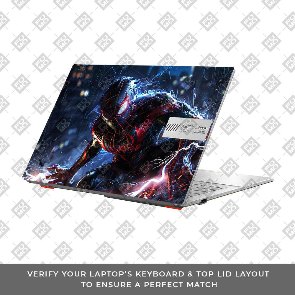 Miles Morales Shockwave Asus Vivobook Go 14 E1404 3D Laptop Skin