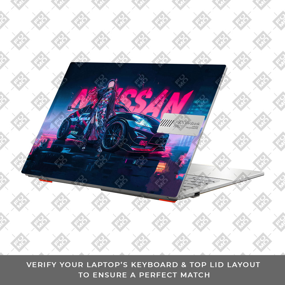 Neon Bloom Nezuko Racer Asus Vivobook Go 14 E1404 Laptop Skin