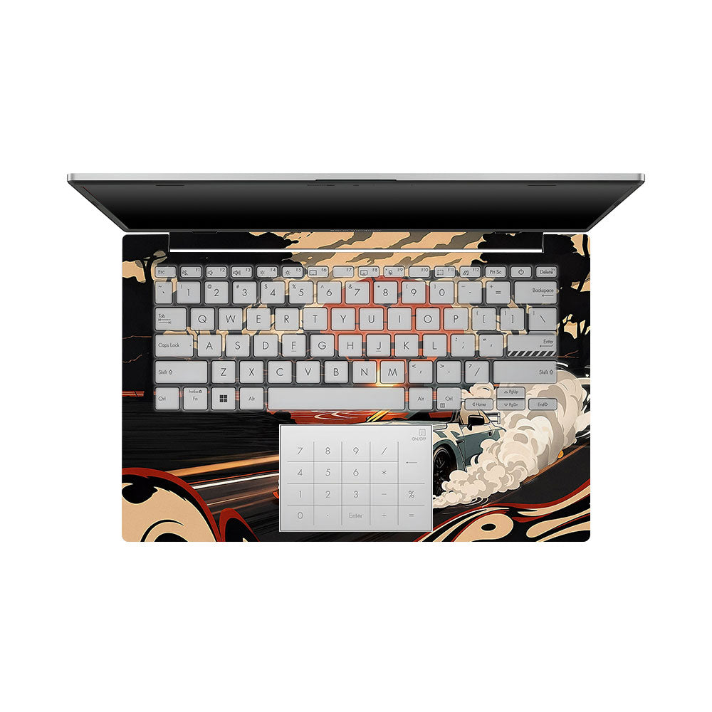 Samurai Rising Sun GTR Asus Vivobook Go 14 E1404 Laptop Skin