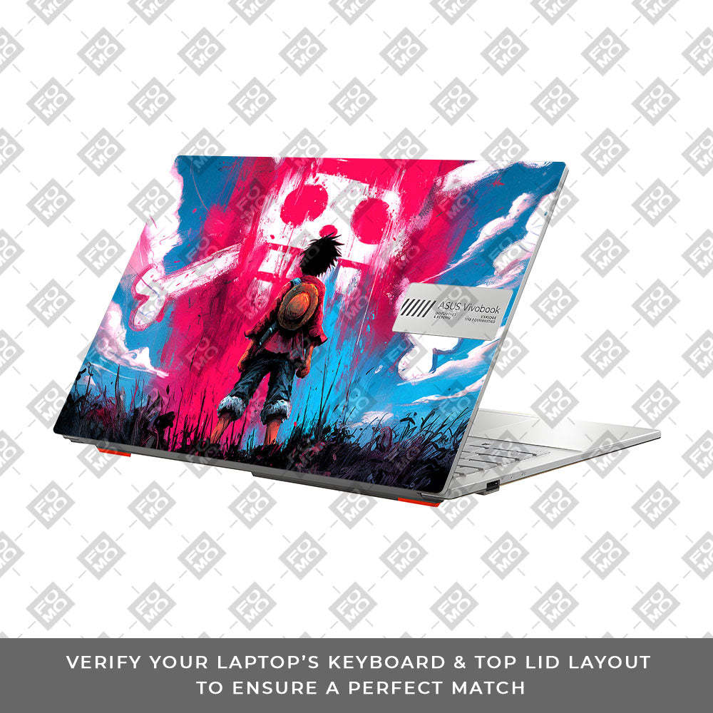 Straw Hat Graffiti One Piece Asus Vivobook Go 14 E1404 Laptop Skin