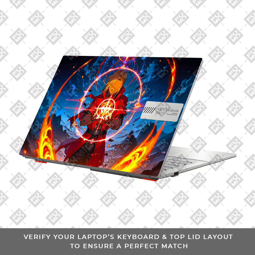 Edward Elric Fullmetal Alchemist Asus Vivobook Go 14 E1404 Laptop Skin
