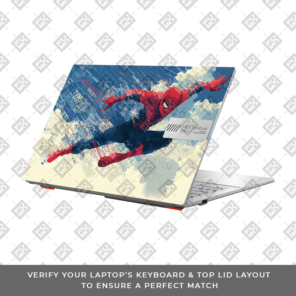Spiderman Velocity Asus Vivobook Go 14 E1404 Laptop Skin