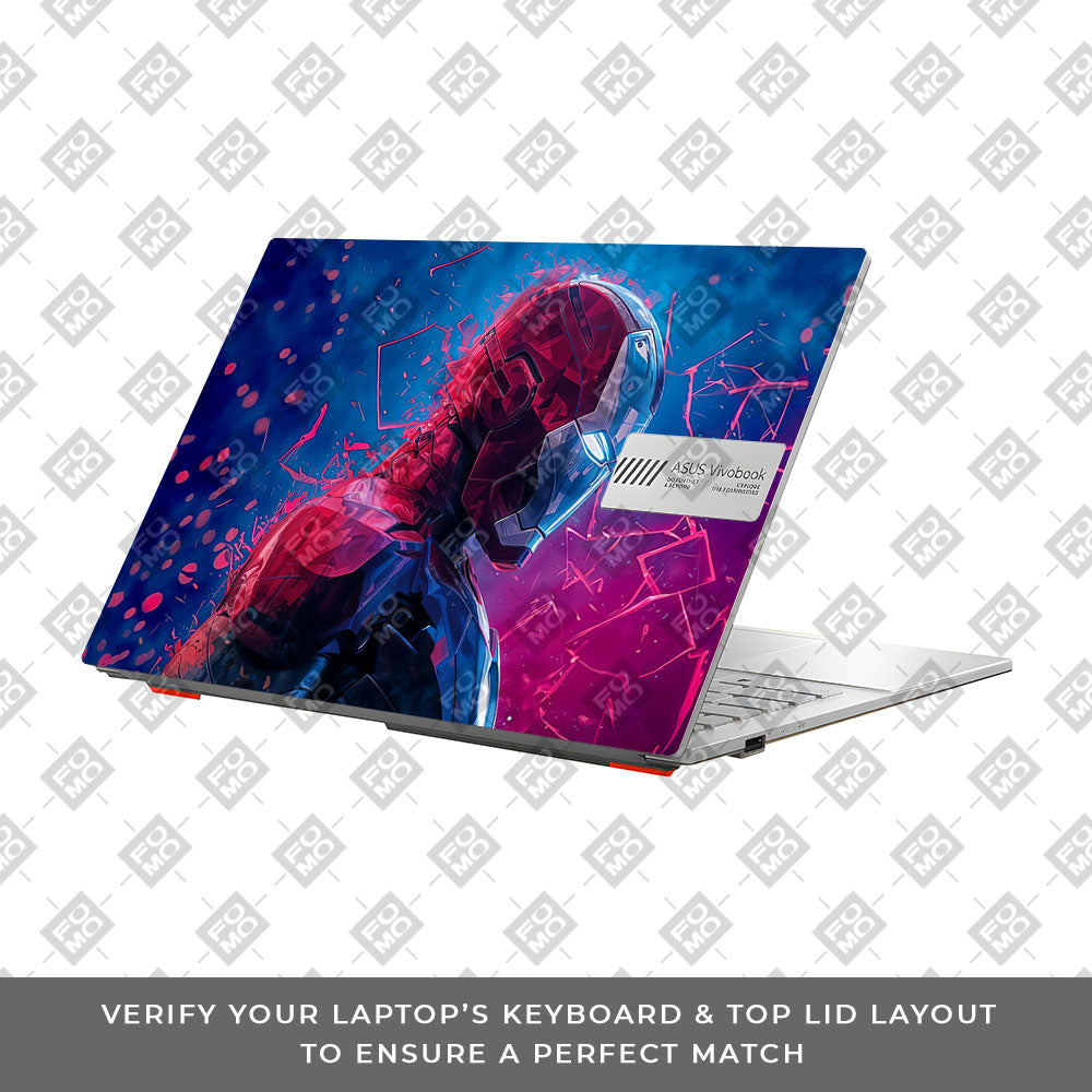 Iron Man Neon Tech Asus Vivobook Go 14 E1404 Laptop Skin