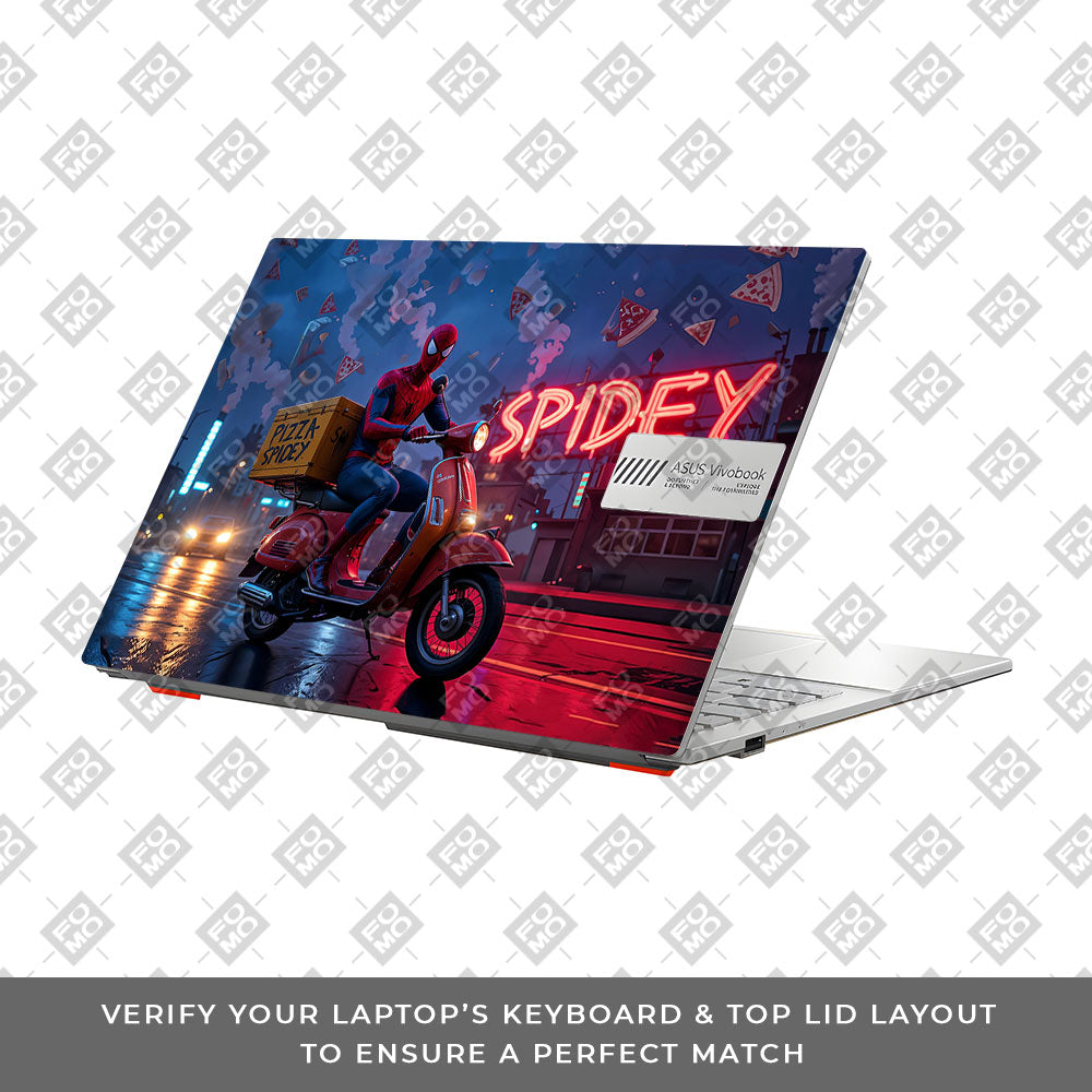 Pizza Spidey Asus Vivobook Go 14 E1404 Laptop Skin