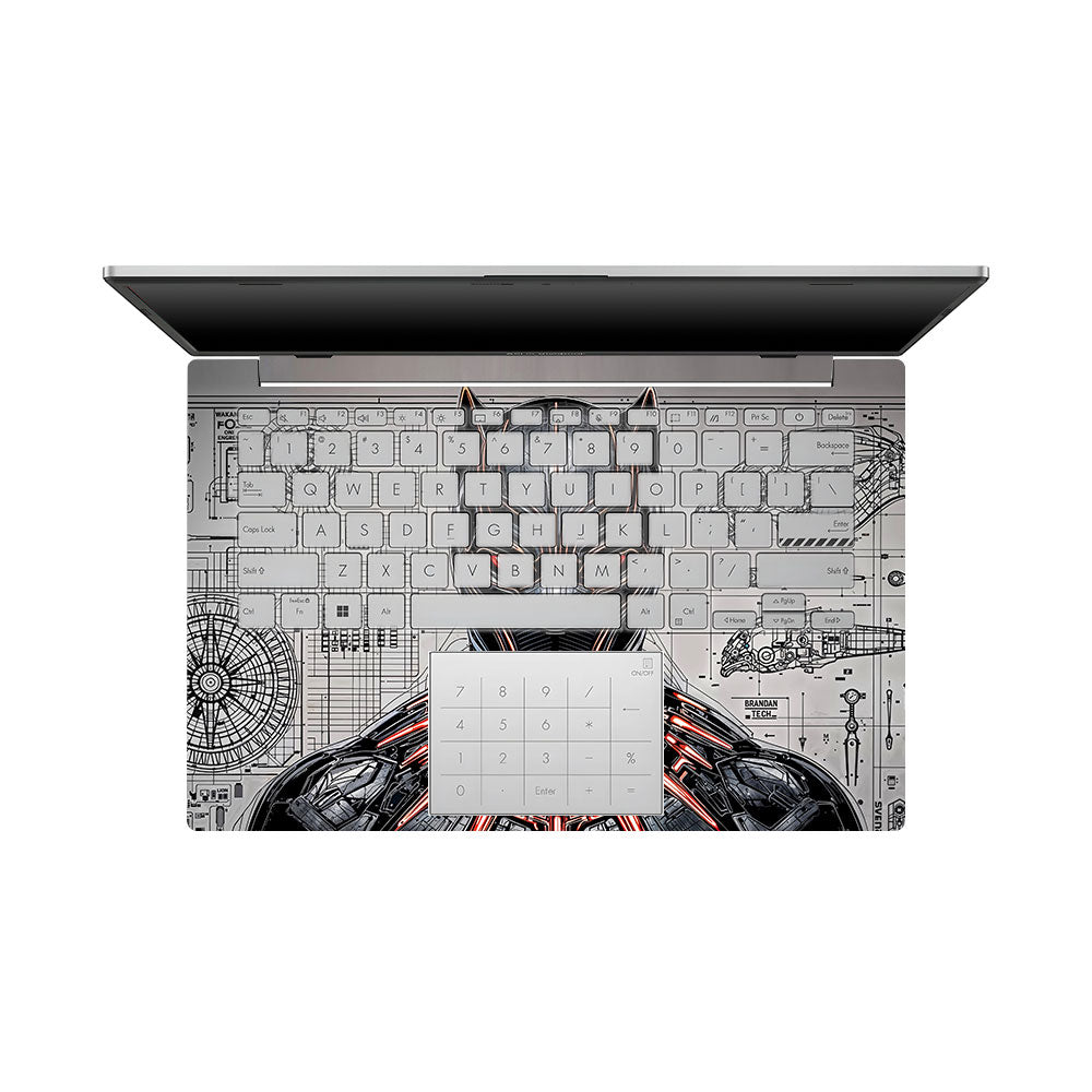 Black Panther Vibranium Tech Asus Vivobook Go 14 E1404 3D Laptop Skin