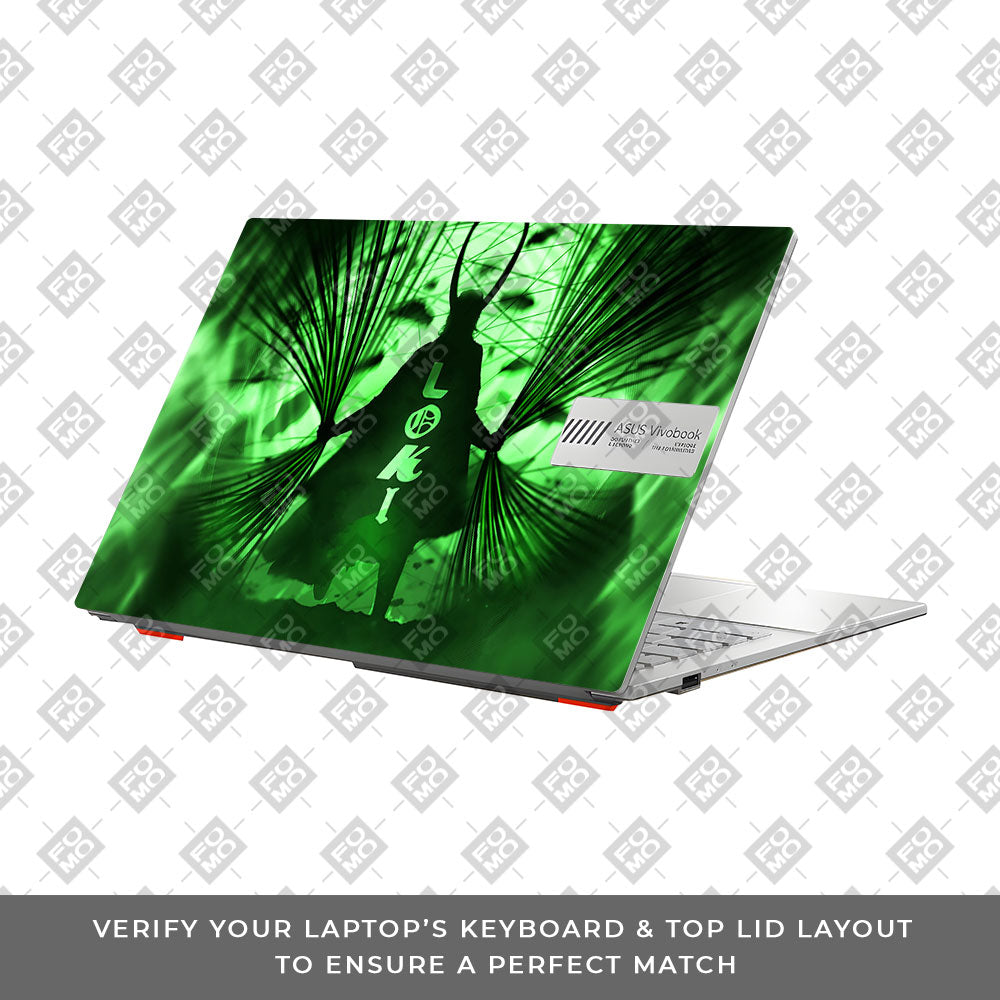 Loki's Green Aura Asus Vivobook Go 14 E1404 Laptop Skin