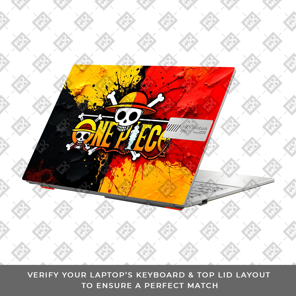 One Piece Paint Splash Asus Vivobook Go 14 E1404 Laptop Skin