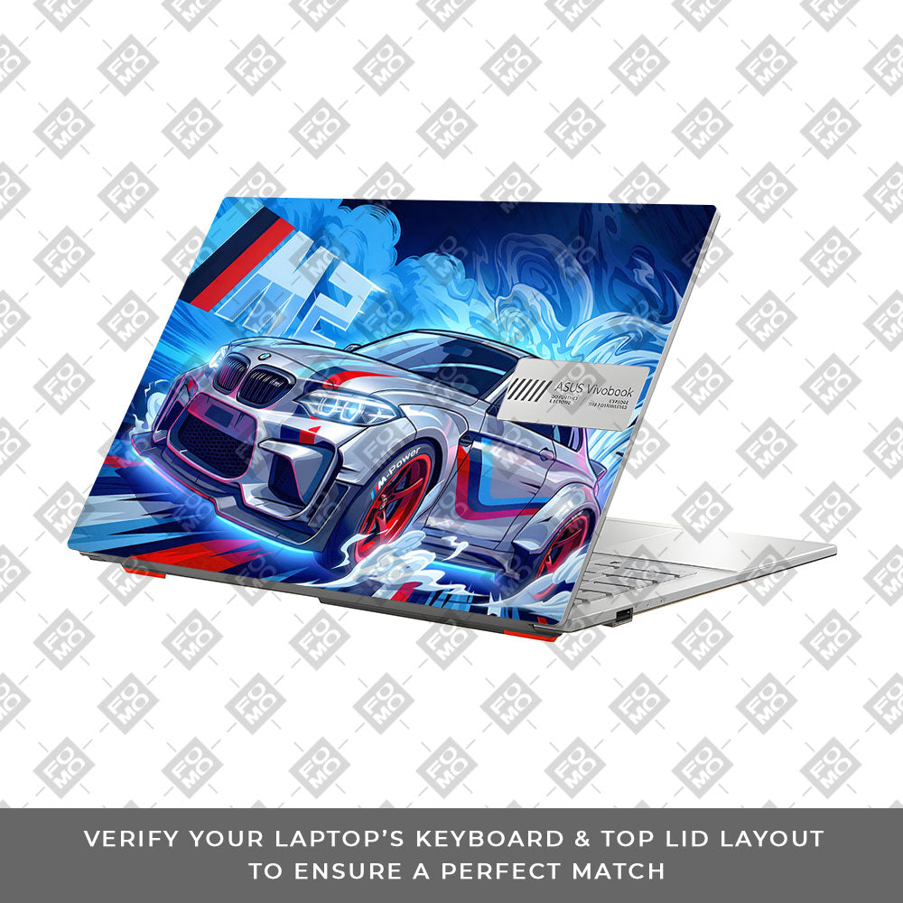 BMW M Performance Asus Vivobook Go 14 E1404 3D Laptop Skin