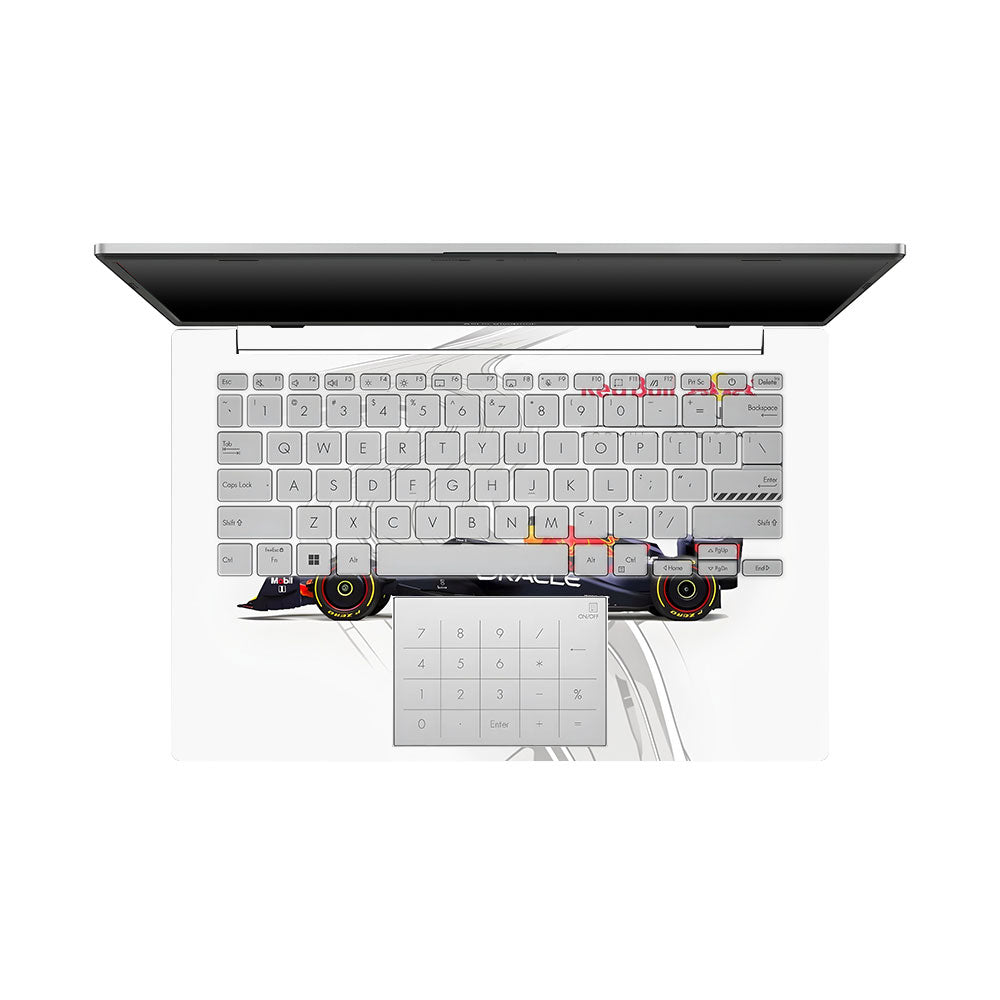 Red Bull Racing in Action Asus Vivobook Go 14 E1404 Laptop Skin