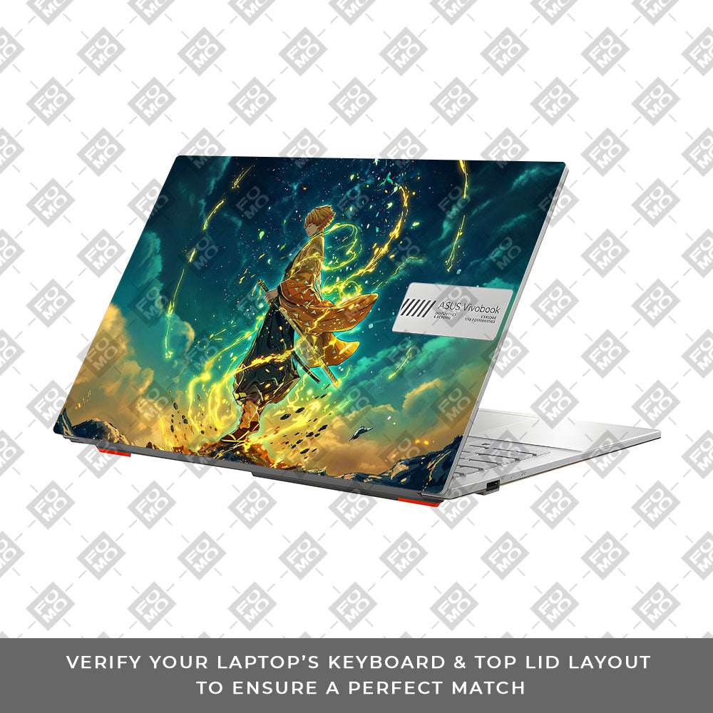 Zenitsu Thunder God Asus Vivobook Go 14 E1404 Laptop Skin