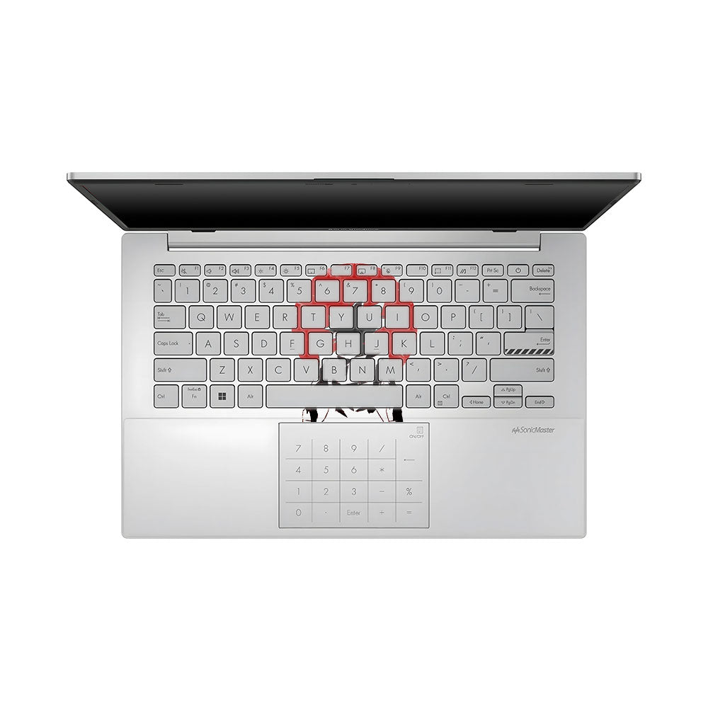 Transparent Sunset Samurai Asus VivoBook Go 14 E1404 Laptop Skin