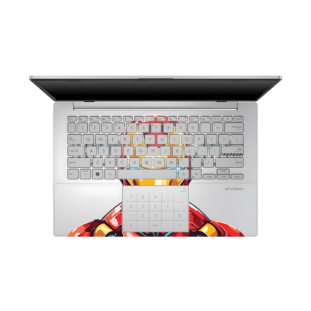 Transparent Arc Reactor Asus VivoBook Go 14 E1404 Laptop Skin
