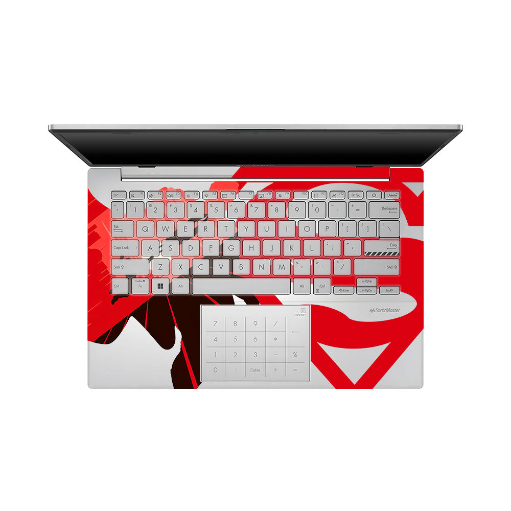 Transparent Man of Steel Asus VivoBook Go 14 E1404 Laptop Skin