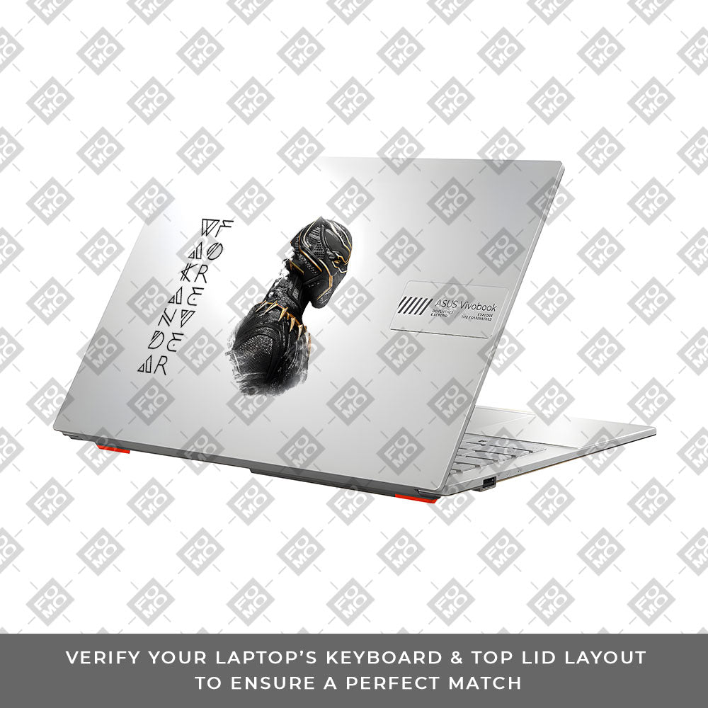 Transparent Wakanda Forever Asus VivoBook Go 14 E1404 Laptop Skin