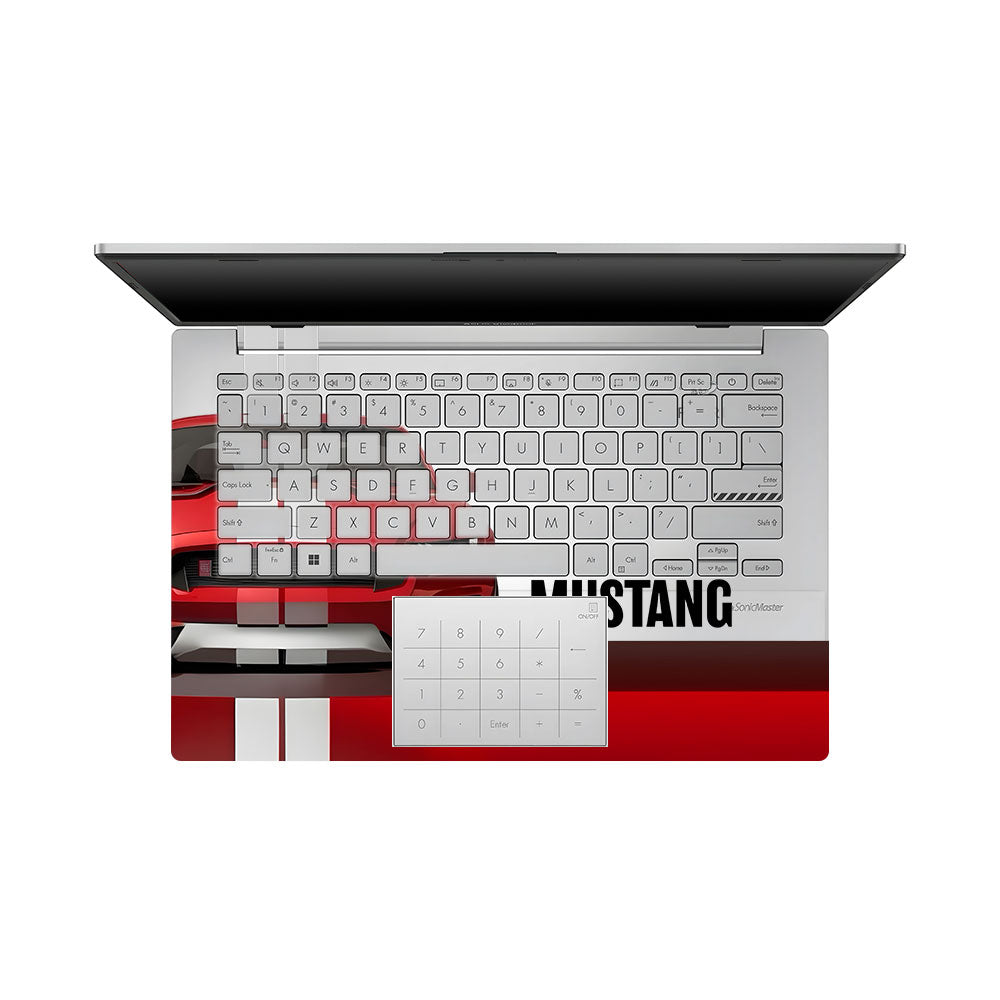 Transparent Mustang Power Asus VivoBook Go 14 E1404 Laptop Skin