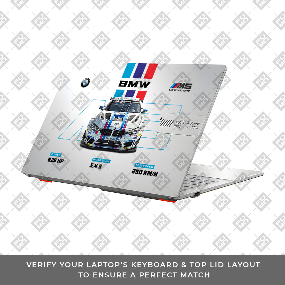 Transparent BMW M5 Asus VivoBook Go 14 E1404 Laptop Skin