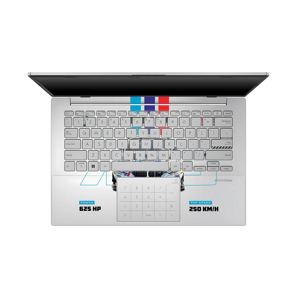Transparent BMW M5 Asus VivoBook Go 14 E1404 Laptop Skin