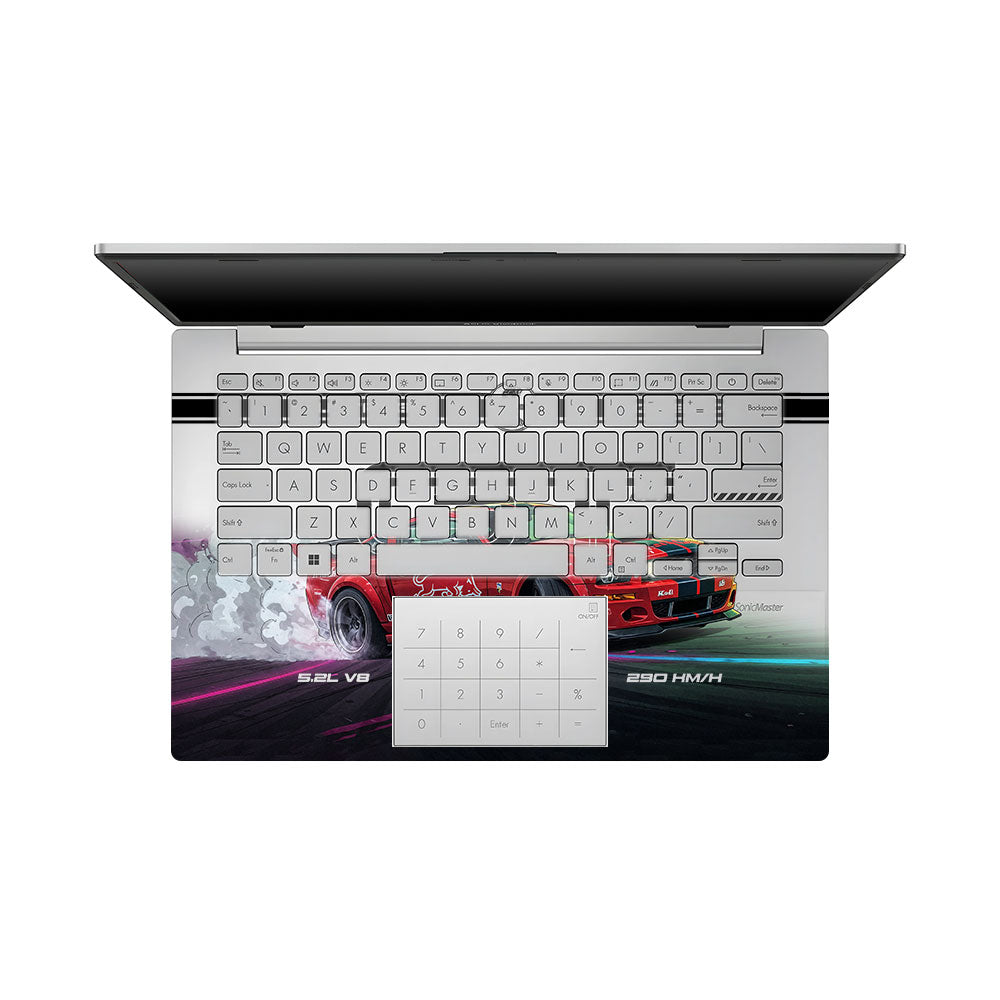 Transparent Shelby GT500 Red Bull Venom Asus VivoBook Go 14 E1404 Laptop Skin