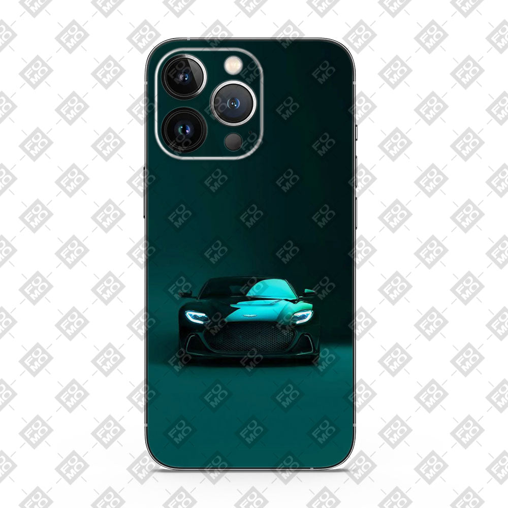 Midnight Supercar Teal 3D Mobile Skin