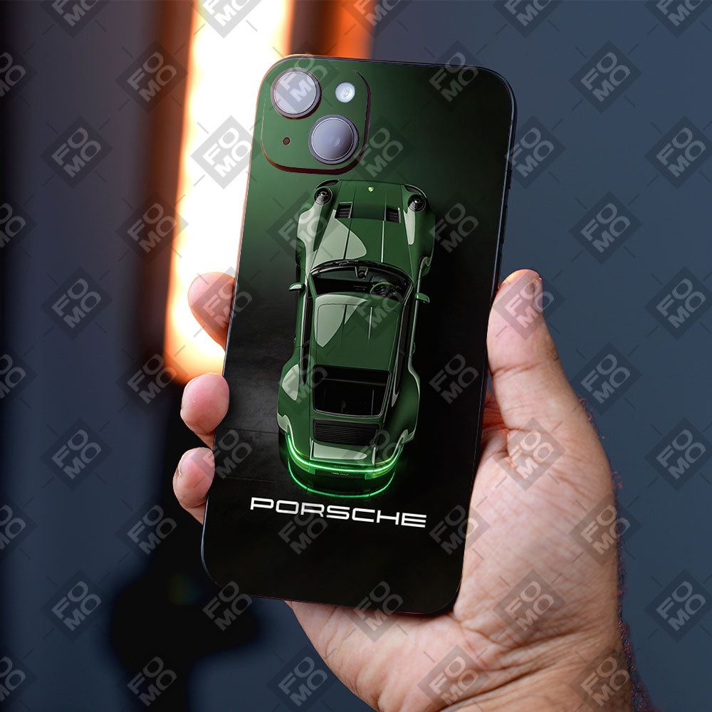 Dark Green Porsche Mobile Skin