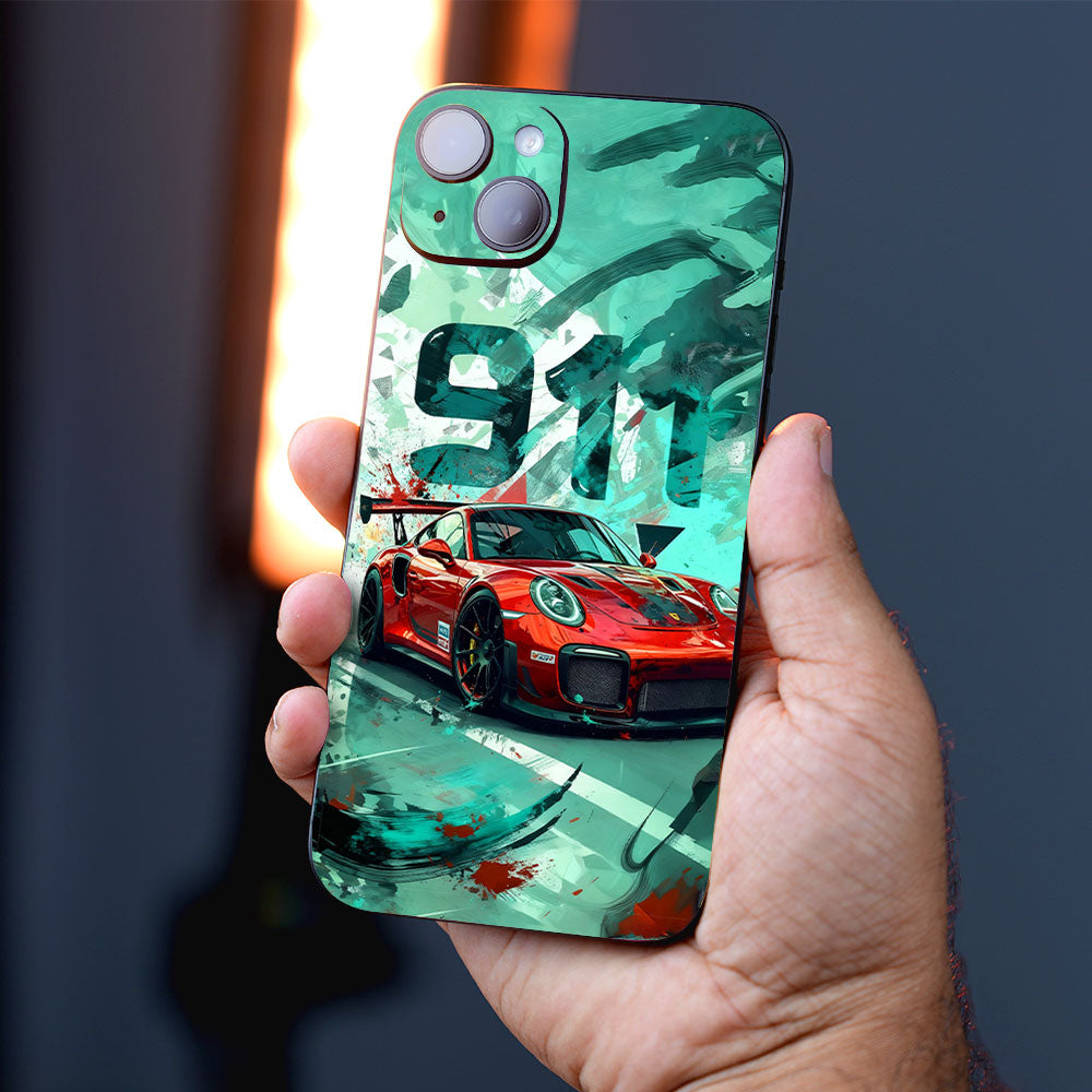 Red Porsche GT 911 Mobile Skin