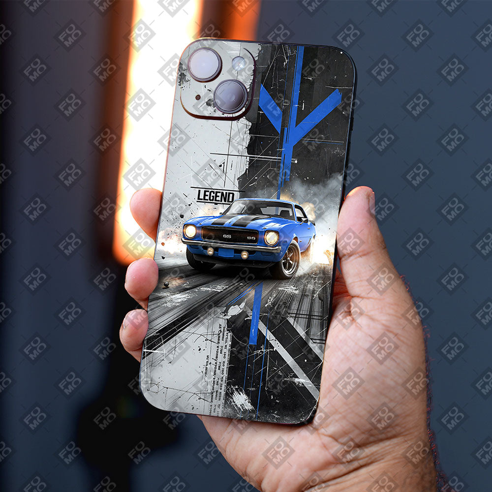 Street Legend Blue Car & Bike Mobile Skin