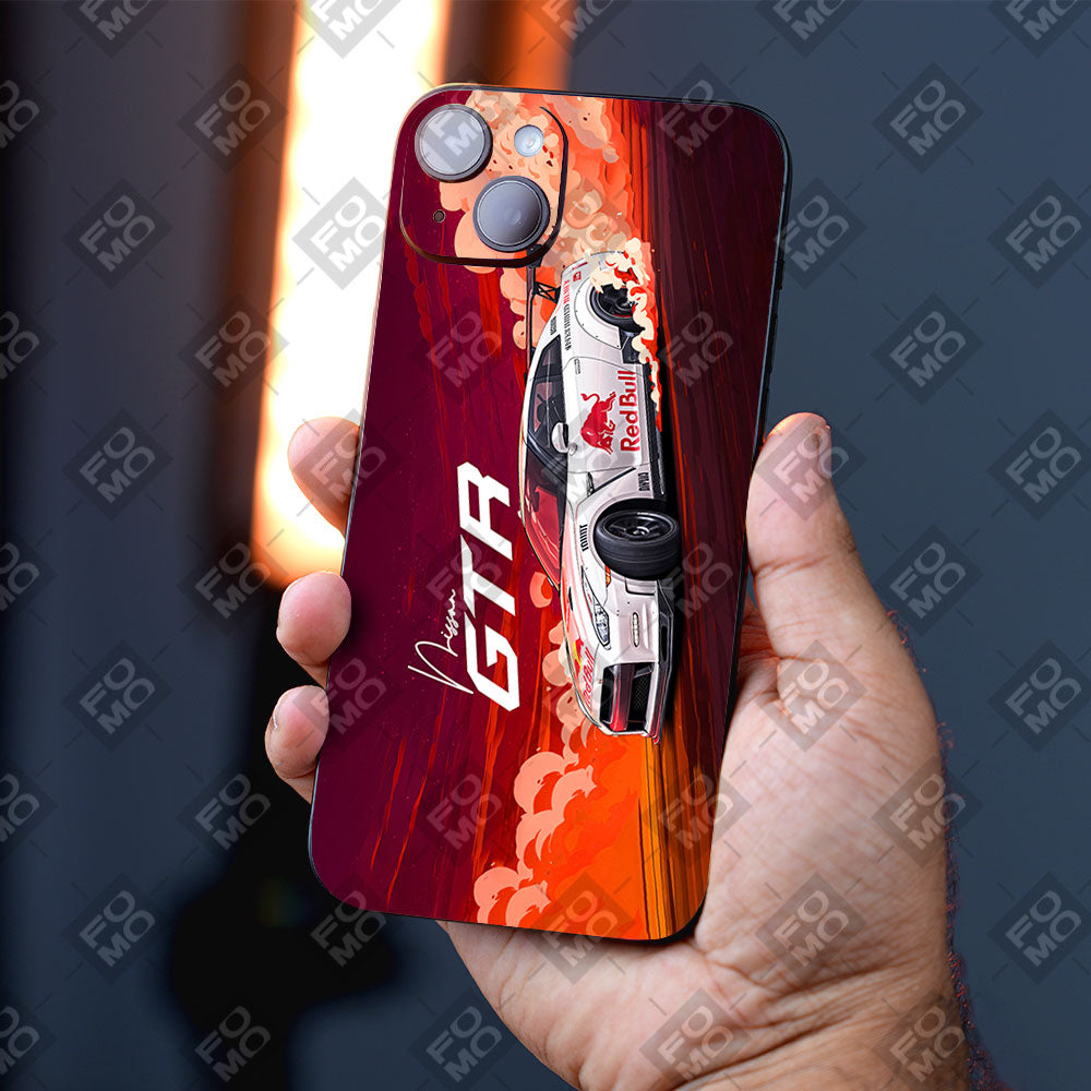 Nissan GTR Red Bull Drift Fury Car & Bikes Mobile Skin