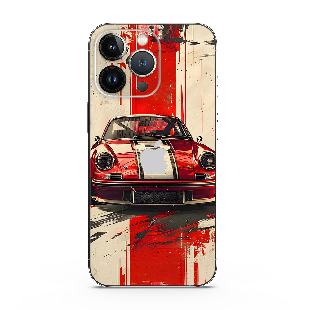 Fomo Store Mobile Skins Cars & Bikes Classic Red Porsche
