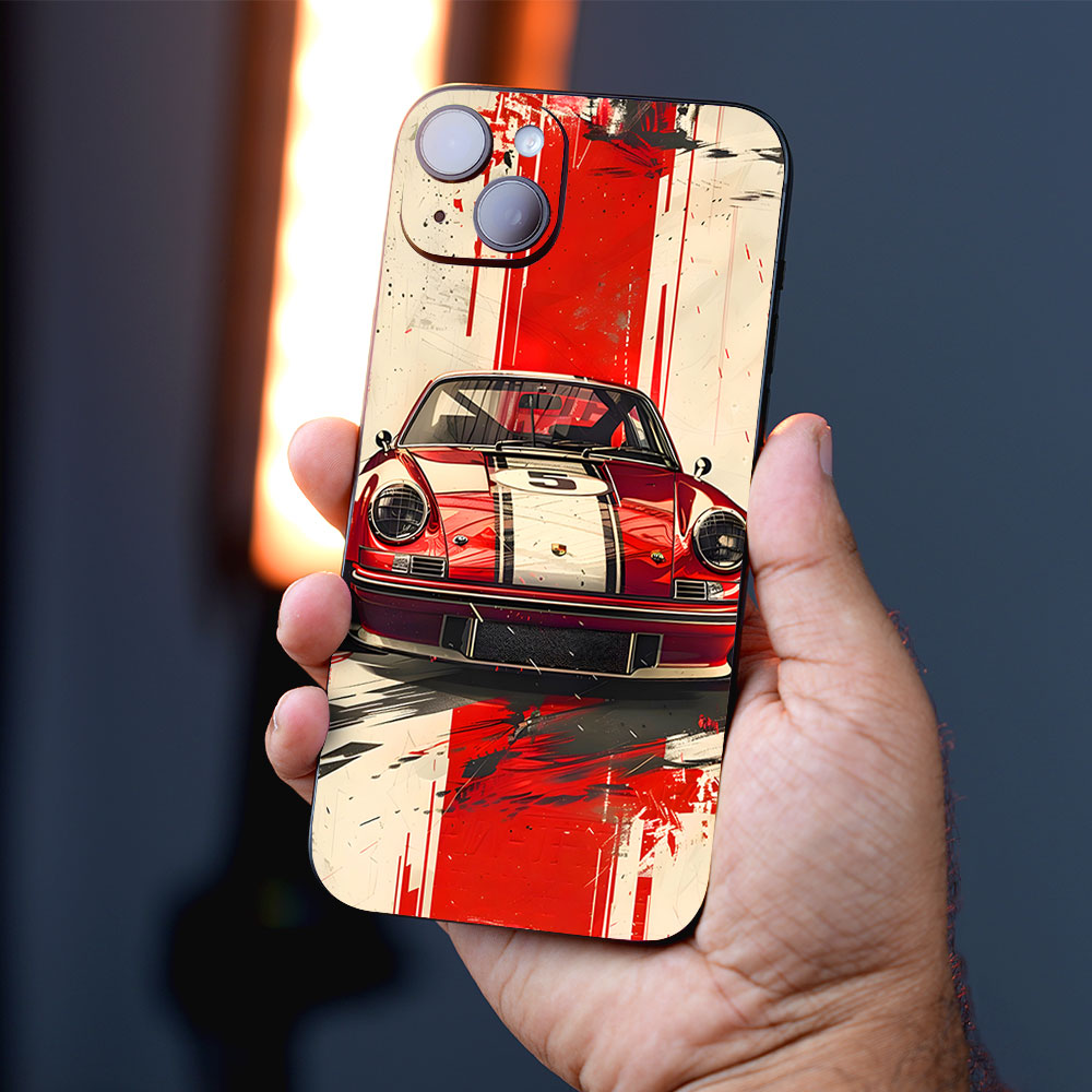 Classic Red Porsche Mobile Skins