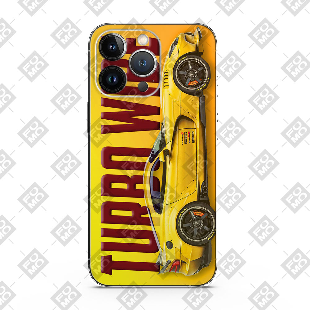 Fomo Store Mobile Skins Cars & Bikes Ferrari Turbo Vibe Yellow
