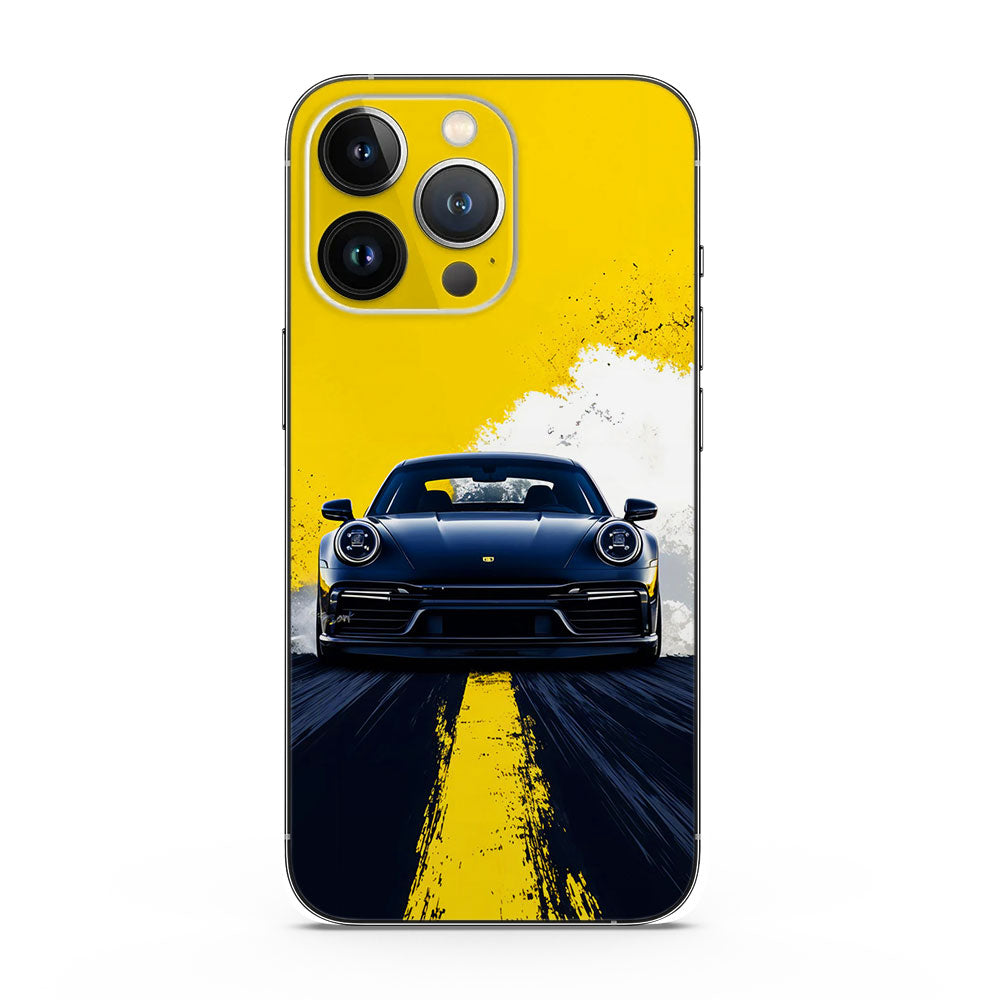 Fomo Store Mobile Skins Cars & Bikes Porsche 911 Yellow Strike