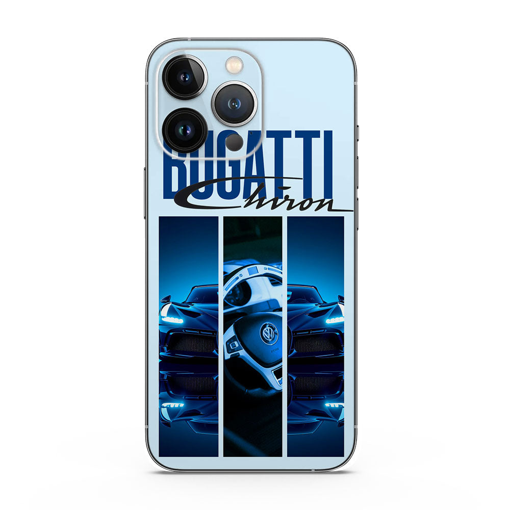 Fomo Store Mobile Skins Cars & Bikes Blue Bugatti Chiron