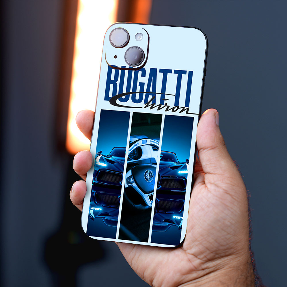 Blue Bugatti Chiron Mobile Skins