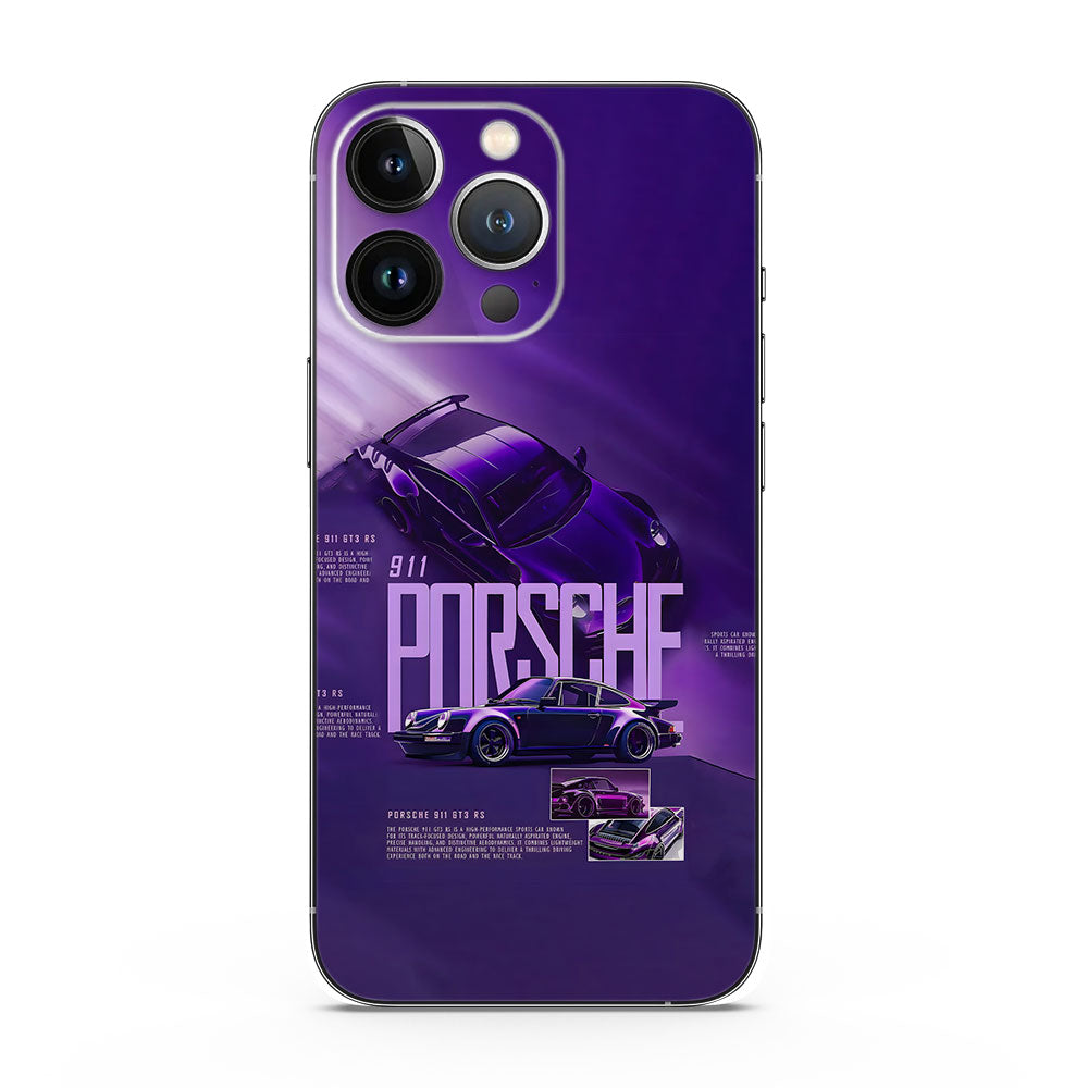 Porsche 911 Purple Velocity 3D Mobile Skin