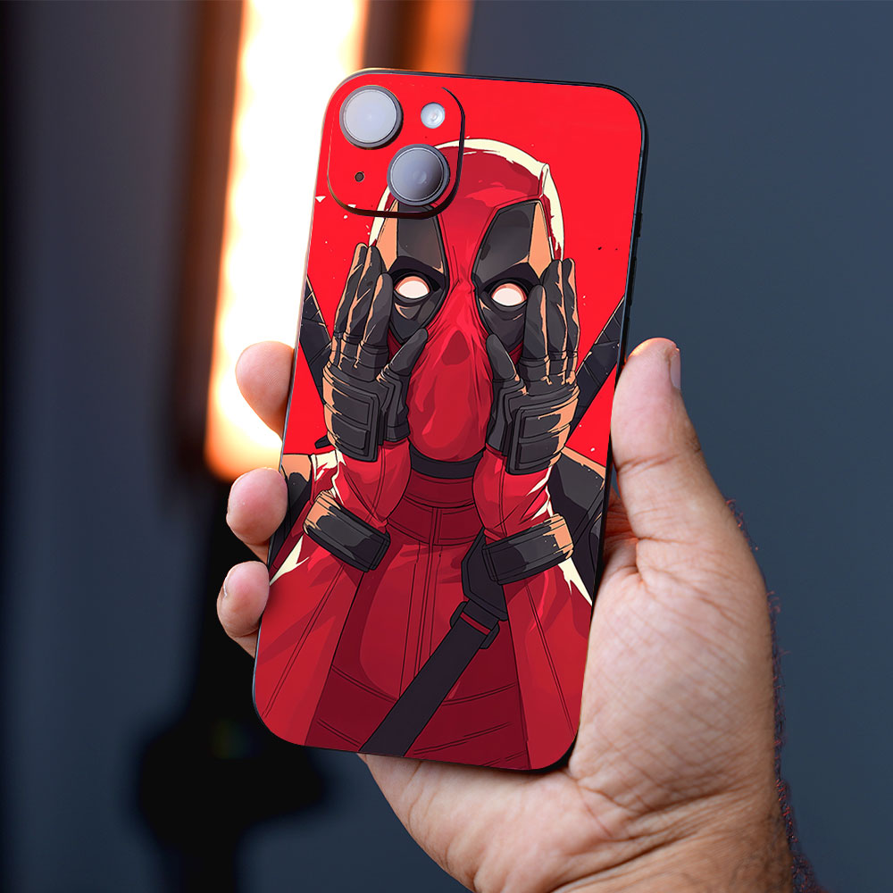 Deadpool Shocked Expression Comics Mobile Skin