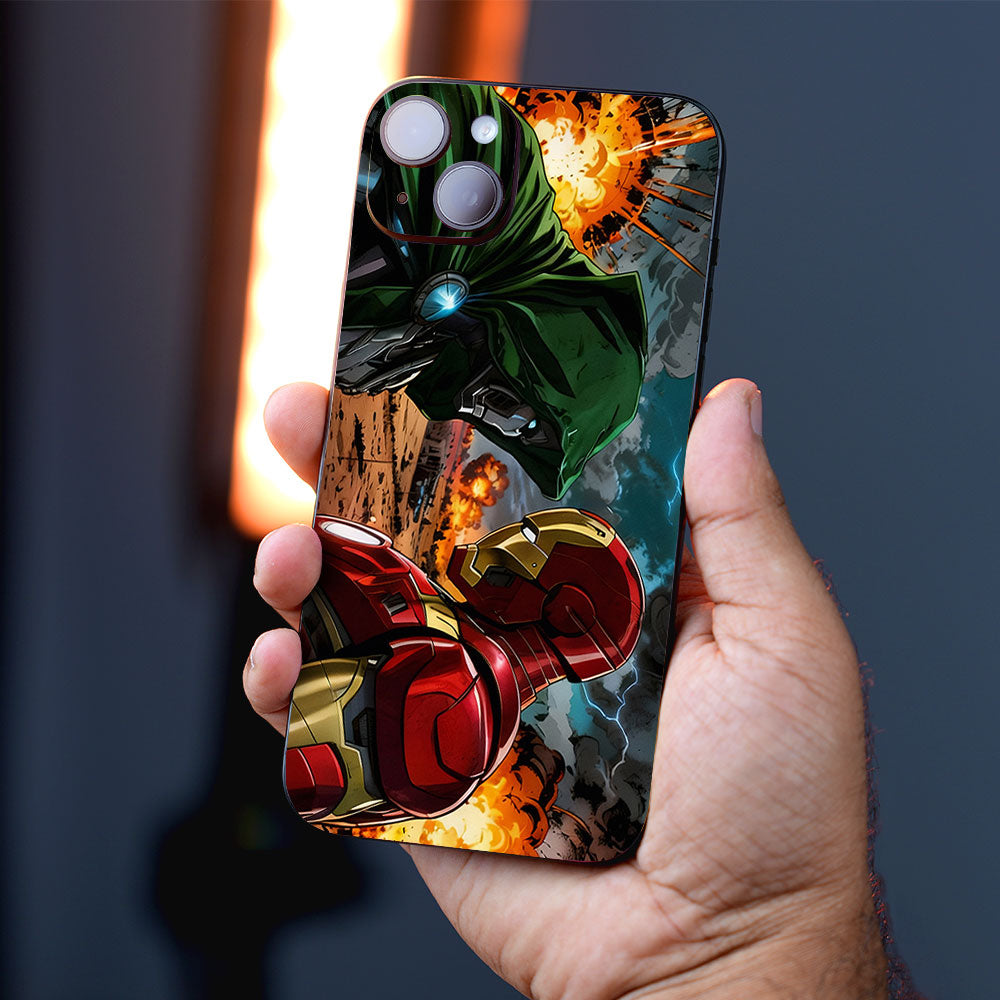 Iron Man vs Doom Comics Mobile Skin