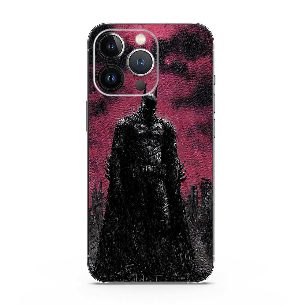 Dark Knight Gotham Rain Comics Mobile Skin