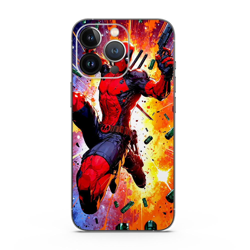 Deadpool Crimson Comics 3D Mobile Skins