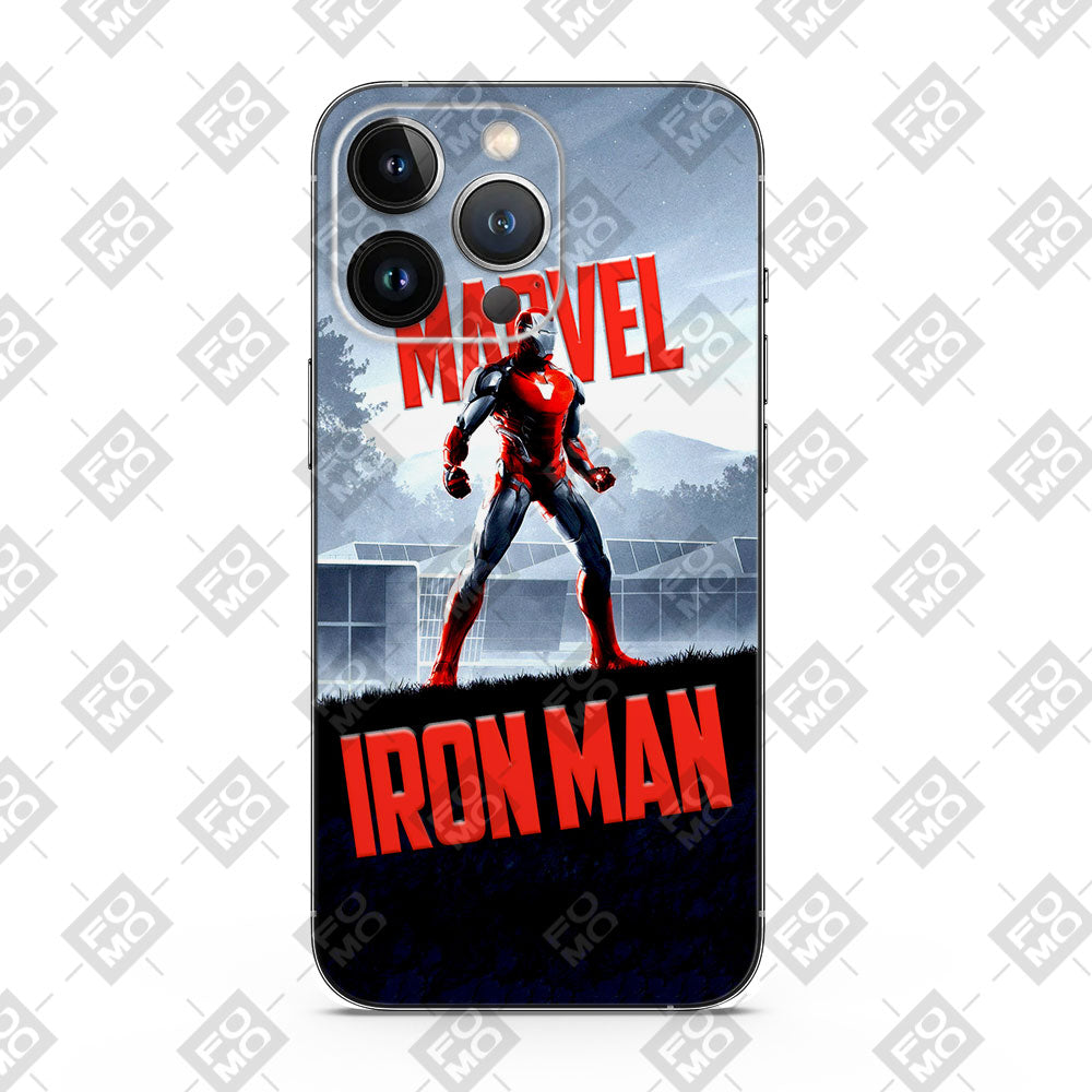 Fomo Store Mobile Skins Comics Iron Man Red & Steel