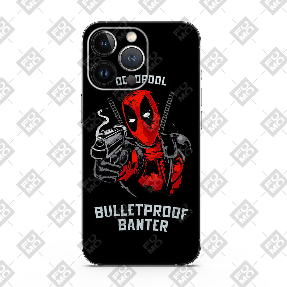 Fomo Store Mobile Skins Comics Deadpool – Bulletproof Banter
