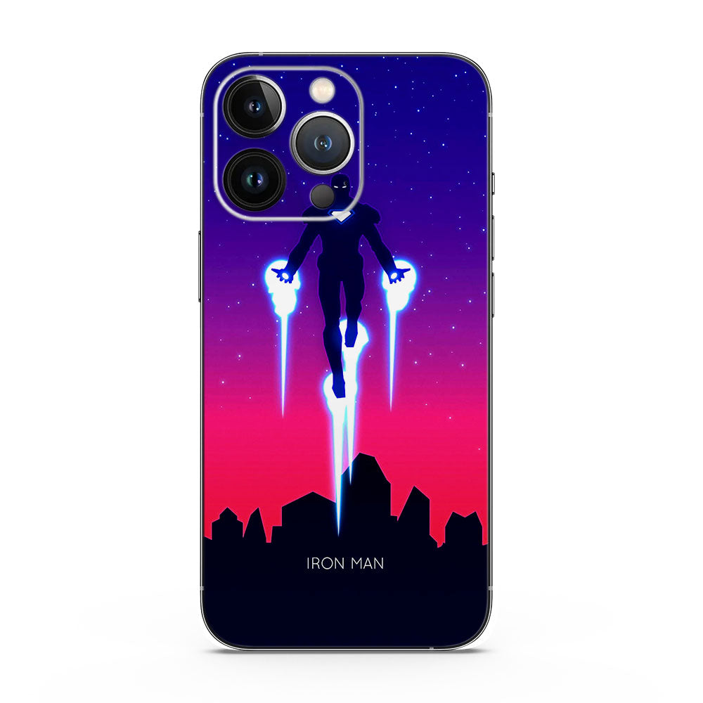 Fomo Store Mobile Skins Comics Iron Man – Retro Neon