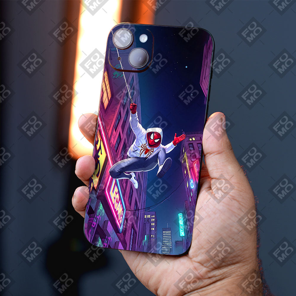Web Hero Skyline Comics Mobile Skins