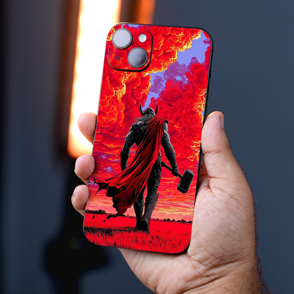 God of Thunder in a Crimson Sky Comics Mobile Skins