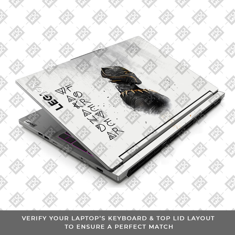 Wakanda Forever Black Panther Comic Lenovo Legion 5 16IRX9 Laptop Skin